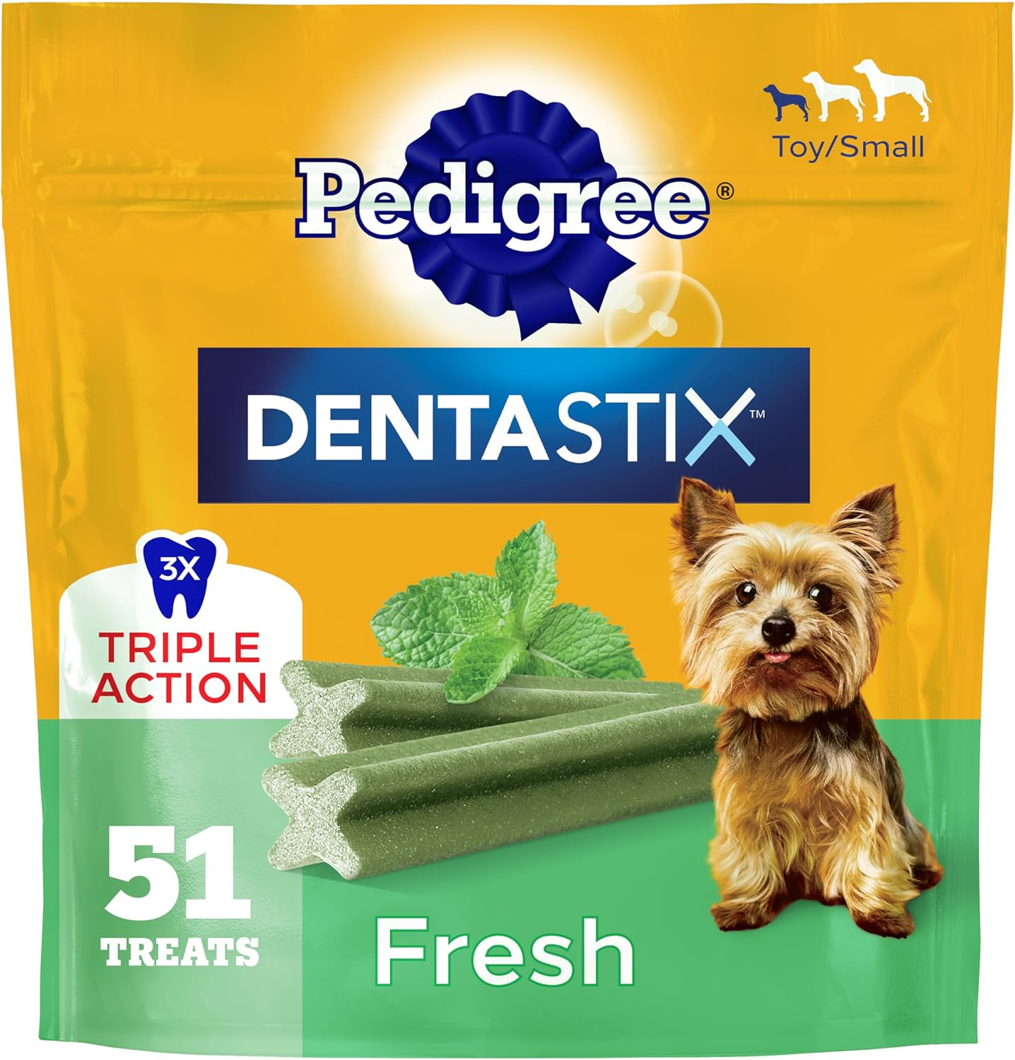 Dental chews for small breed dogs and Yorkies